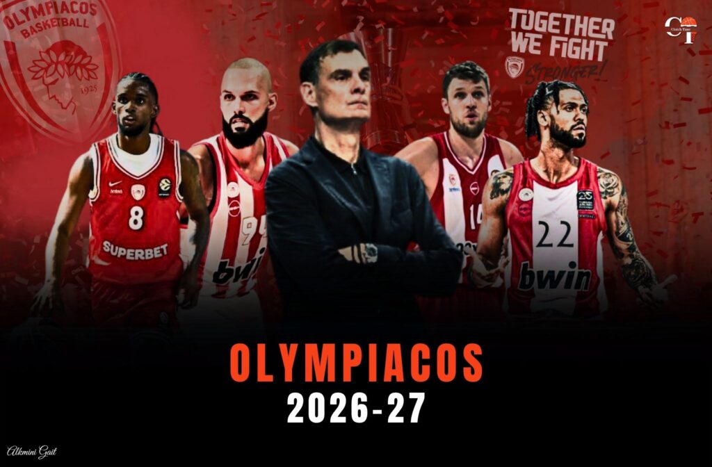 Ο Γιώργος Μπαρτζώκας και το νέο ρόστερ του Ολυμπιακού για τη σεζόν 2026-27